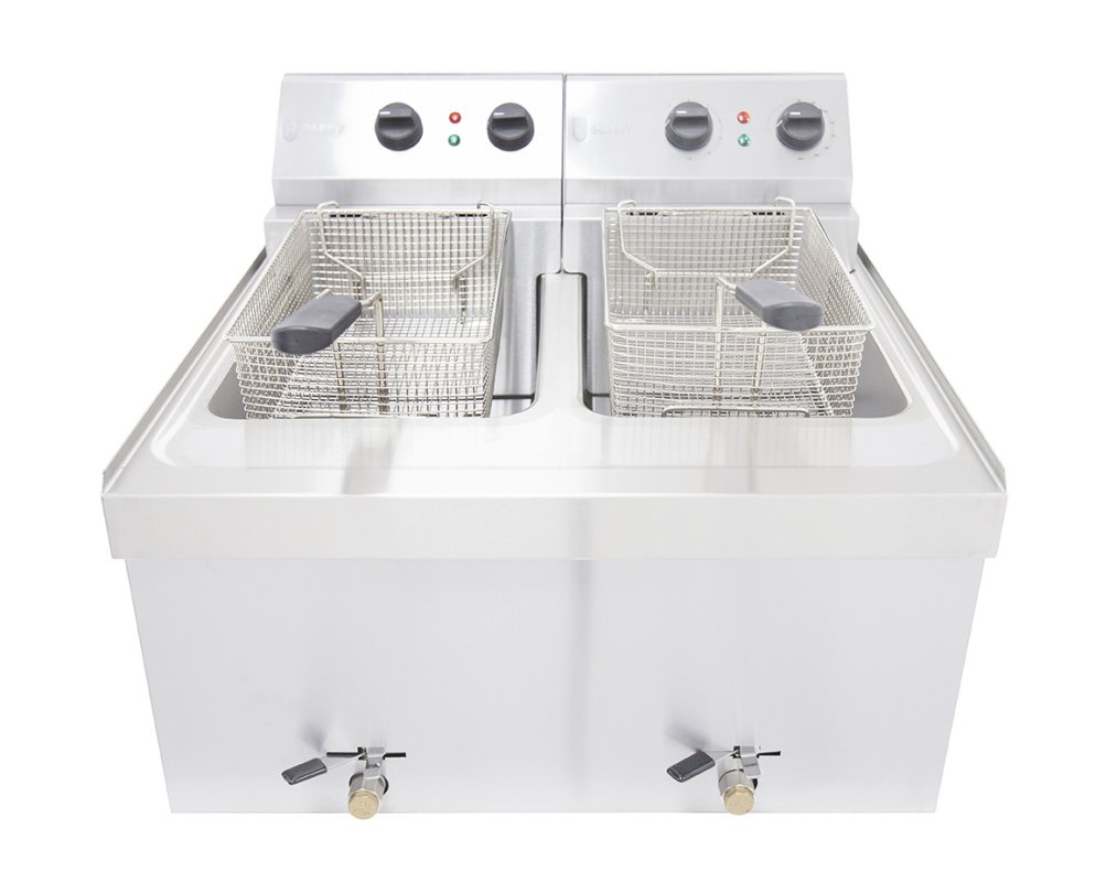 Parry NPDF6 Twin Tank Table Top Electric Fryer 6kW
